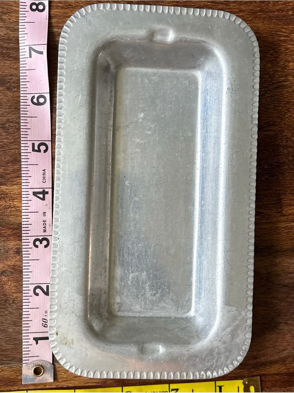 Set of Two! Butter Dish and Serving Plate Mid-Century Modern Aluminum